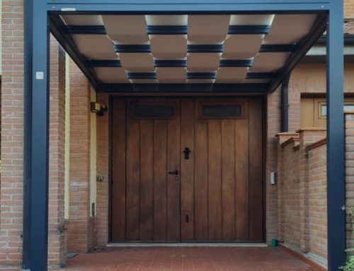 Pergola Ombreggiante mod. KUBE 120 Addossata – Giulio Barbieri